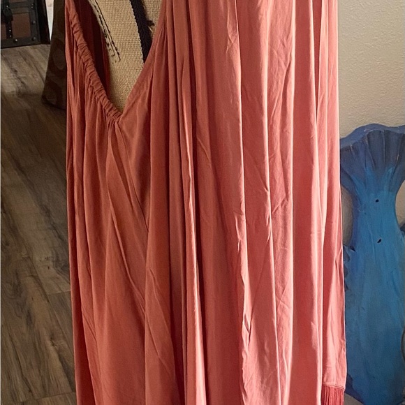 Swim by Cacique Coral Beach Cover Up with stylish fringe size 22/24- - Picture 2 of 10